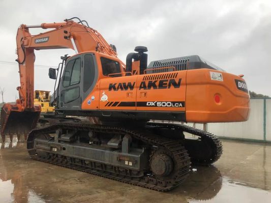 Excavateur Doosan DX500LC d'occasion, grande excavatrice à rails de 50 tonnes