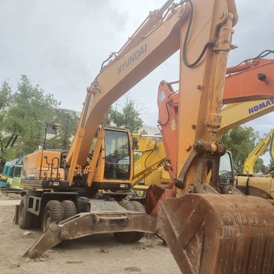 Excavateur à roues de 22 tonnes Hyundai R210w-9 équipé d'un moteur Cummins B7