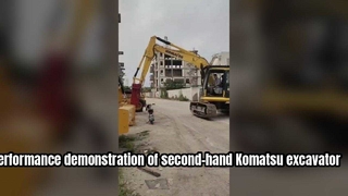 Démonstration de performances de la pelle Komatsu PC200 d'occasion